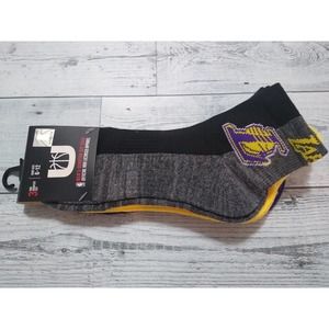 NBA Official Lakers Quarter Cut Sock Size 6-12